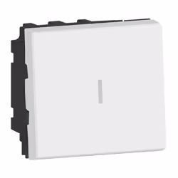 Permutateur 10AX 250V~ Mosaic 2 modules blanc LEGRAND 077021L Permutateur 10AX 250V Mosaic Easy-Led 2 modules – blanc Permuta ...