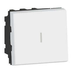 Permutateur 10AX 250V Mosaic 2 modules blanc LEGRAND 077021L