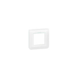 Legrand - Plaque de finition 2 Modules Mosaic - Blanc Antimicrobien - 078722L