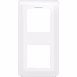 Plaque de finition verticale Mosaic pour 2x2 modules blanc antimicrobien LEGRAND 078723L Mosaic, plaque de finition en blanc ...