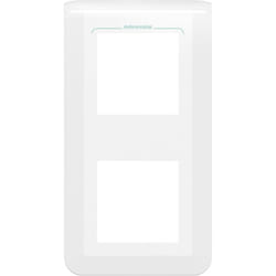 Plaque de finition verticale Mosaic pour 2x2 modules blanc antimicrobien LEGRAND 078723L