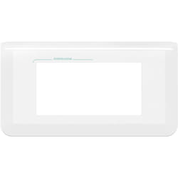 Legrand - Plaque de finition horizontale Mosaic pour 4 modules blanc antimicrobien 078724L