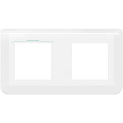Legrand - Plaque de finition horizontale Mosaic pour 2x2 modules blanc antimicrobien 078725L