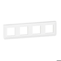 Plaque de finition Blanc MOSAIC 4x2 modules horizontale - LEGRAND -