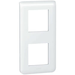 Legrand - plaque ue programme mosaic 5 modules vertical blanc