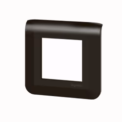 Plaque de finition Mosaic pour 2 modules noir mat - LEG 079042L