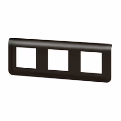 Plaque de finition horizontale Mosaic pour 3x2 modules noir mat