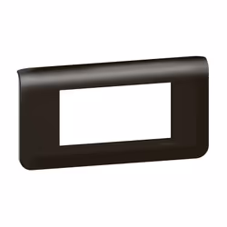 Plaque de finition horizontale Mosaic pour 4 modules noir mat