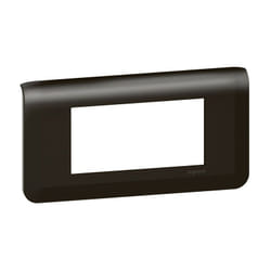 Legrand - Plaque de finition horizontale Mosaic pour 4 modules noir mat (079054L)