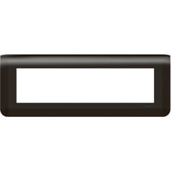 Legrand - Plaque de finition horizontale Mosaic pour 8 modules noir mat 079058L