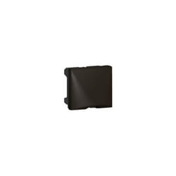 Legrand - Sortie de câbles Mosaic 2 modules avec serre-câbles pour câble diamètre 12mm maximum et diamètre 4mm minimum noir mat (079150L)