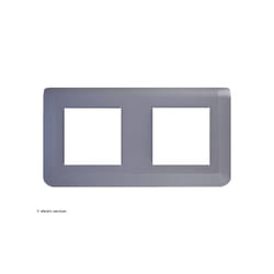 Legrand - Plaque horizontale Mosaic 2x2 modules Finition: Aluminium