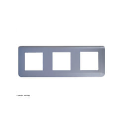 Legrand - Plaque horizontale Mosaic 3x2 modules Finition: Aluminium