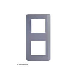 Legrand - Plaque verticale Mosaic 2x2 modules Finition: Aluminium