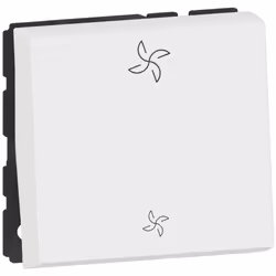 Commande Mosaic Legrand pour VMC - Interrupteur Blanc - 2 Modules Contrôlez simplement et efficacement votre système de Venti ...