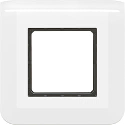 Legrand - Plaque Mosaic avec support à griffes pour 2 modules - Blanc
