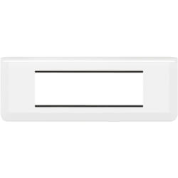 Legrand - Plaque Mosaic avec support pour 6 modules montage horizontal - Blanc