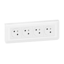 LEGRAND - Mosaic prise 4x2pt précâblée bte d encast multi matériaux