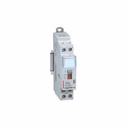 Contacteur avec bobine de 230 V , bipolaire 250 V i Max : 25 A Type de contact : 2 na (normalement ouvert) Avec interrupteur  ...