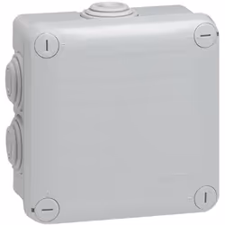 Boîte de dérivation PLEXO carré gris D 105x105x55mm - LEGRAND - 092022