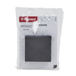 Bouton poussoir avec voyant - LEGRAND - Easy-Led 6A 2 module à composer Mosaic - Noir
