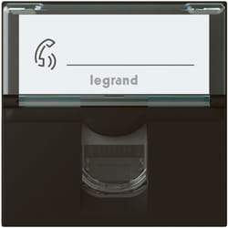 Legrand - Prise RJ45 multimédia Mosaic catégorie6 f/utp 2 modules - Noir mat