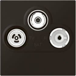Legrand - Prise tv-r-sat dab+ Mosaic 2 modules - Noir mat