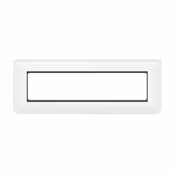 Plaque LEGRAND Mosaic avec support pour 8 modules horizontal blanc Plaque Mosaic avec support pour 8 modules montage horizont ...