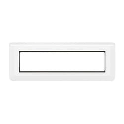 Legrand - Plaque Mosaic avec support pour 8 modules horizontal blanc