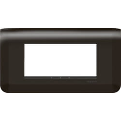 Legrand - Plaque Mosaic avec support pour 4 modules montage horizontal - Noir mat