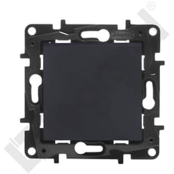 Legrand - Interrupteur unipolaire 10AX - noir, niloe step