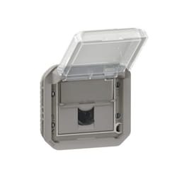Prise RJ45 - LEGRAND - catégorie 6 FTP Plexo composable - gris