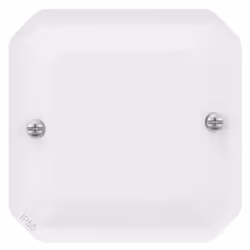 Obturateur étanche Plexo avec enjoliveur finition blanc LEGRAND 069637L Produit à compléter soit avec un boitier saillie, soi ...