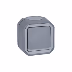 LEGRAND, PLEXO NEW 069726L INTERRUPTEUR À 2 BROCHES POUR PIÈCES HUMIDES AVEC FONCTION DE CONTRÔLE ET INDICATEUR INTÉGRÉ IP55 ...