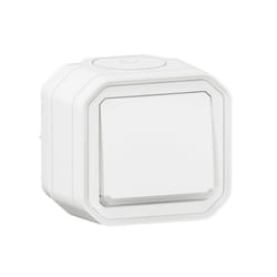 Poussoir étanche Plexo 10A IP55 IK08 avec voyant à câbler - LEGRAND