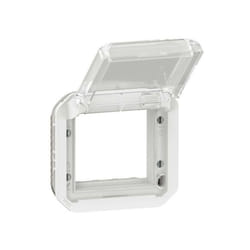 Legrand - Adaptateur Plexo à volet transparent pour Mosaic - composable blanc (069695L)