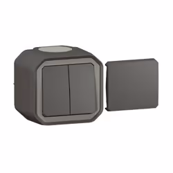 Transformeur réversible étanche pour réaliser 5 fonctions avec 1 référence : va-et-vient ou poussoir simple ou double Plexo I ...