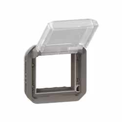 Adaptateur étanche Plexo IP55 pour intégration de fonction Mosaic, à équiper de support plaque ou boîtier saillie, finition a ...