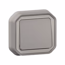 interrupteur ou va et vient étanche ip55 plexo 10a livré complet, prêt à installer avec support plaque pour montage en encast ...