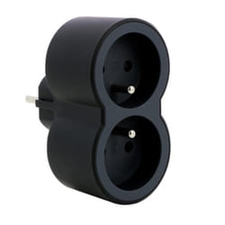 LEGRAND Biplite FB 2x2P+T standard prises frontales - Noir