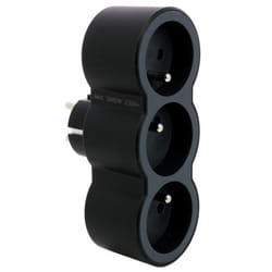 LEGRAND Triplite FB 3x2P+T standard prises frontales - Noir