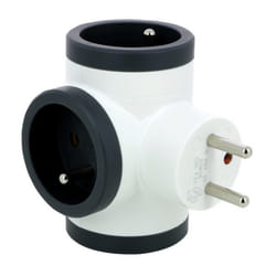 LEGRAND Triplite FB 3x2P+T premium prises latérales - Blanc et noir