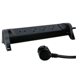 LEGRAND Multiprise FB 4x2P+T premium rotative et fixable 1.5m - Noir