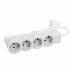 Legrand 694552, 1,5 m, Intérieure, Courbe, Gris, Blanc, 4 sortie(s) CA, 450 g
