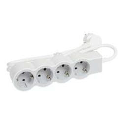 Legrand 694552 multiprise 1,5 m 4 sortie(s) CA Intérieure Gris, Blanc