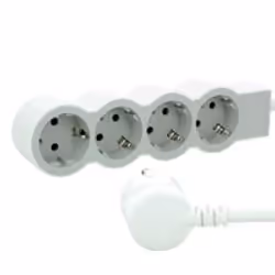 Legrand 694552 multiprise 1,5 m 4 sortie(s) CA Intérieure Gris, Blanc