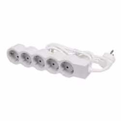 Legrand 694555 multiprise 1,5 m 5 sortie(s) CA Intérieure Gris, Blanc
