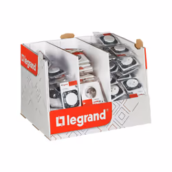 Dooxie Mini box Dooxie 30 interrupteurs et 60 prises 2P+T avec plaque - blanc (300054)