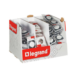 Dooxie Mini box Dooxie 30 interrupteurs et 60 prises 2P+T avec plaque - blanc (300054)