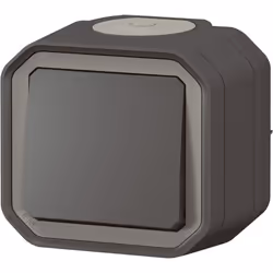 Le poussoir NO Plexo complet saillie anthracite, proposé par Legrand, est une solution moderne et robuste pour les commandes  ...